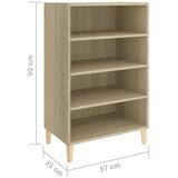vidaXL Komoda boja hrasta sonome 57 x 35 x 90 cm od iverice | shoptok.hr