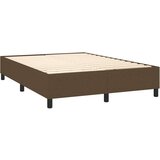  Box spring postelja z vzmetnico temno rjava 140x200 cm blago, (20896967) | Shoptok.si