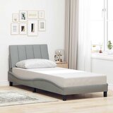 vidaXL Okvir za krevet bez madraca svjetlosivi 90x190 cm od tkanine Cijene