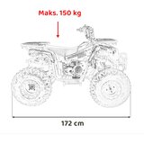Quad na benzin MONSTER 200CC - oranžna | Shoptok.si