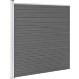 vidaXL Vrtna ograja WPC 175x186 cm siva | Shoptok.si