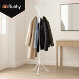 Ruhhy samostojeća metalna vješalica za odjeću 170 cm, bijela | shoptok.hr