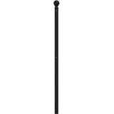  Metalno zamjensko uzglavlje crno 160 cm | shoptok.hr