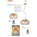  redo 01-3139 - plafonska lampa croket, 3x E27 (maks. 42 w), 230 v, prečnik 40 cm, zlatna | Eponuda.com