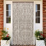 vidaXL Zavesa proti mrčesu taupe in bela 100x220 cm šenilja Cene