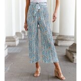 UR/CEO Green pleated floral pants Macognano | Shoptok.si