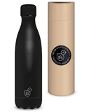 Noir črna dvostenska kovinska steklenica v darilni škatli 500 ml