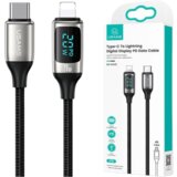 Usams USB-C TO LIGHTNING KABEL, BRIDED 1,2M 20W PD FAST CHARGE LED, (21980524) | Shoptok.si
