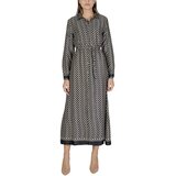 Only Dolge obleke ONLJANE LIFE L/S BELT SHIRT PTM 15336733 Črna Cene