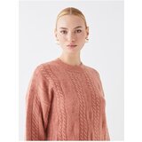 LC Waikiki Crew Neck Self-Patterned Long Sleeve Women's Knitwear Sweater | Shoptok.si