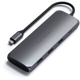 Satechi Aluminium USB-C Hybrid Multiport adapter, vesoljsko siv | Shoptok.si