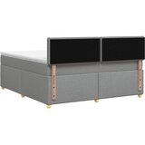  Boxspring krevet s madracem Svjetlosiva 160 x 200 cm Tkanina | shoptok.hr