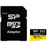 Silicon Power 512GB, Inspire, micro SDXC sa adapterom, za 4K i FullHD video snimanje (SP512GBSTXLA2V1NSP)
