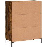  Komoda boja dimljenog hrasta 69,5x34x90 cm konstruirano drvo | shoptok.hr