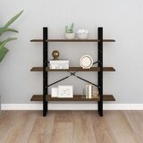 vidaXL Ormarić za knjige smeđi hrast 100x30x105 cm konstruirano drvo | shoptok.hr