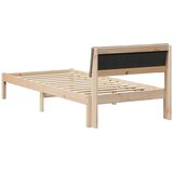  Okvir kreveta Smeđa i taupe 90 x 200 cm Masivna borovina | Eponuda.com
