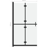  Sklopiva pregrada za tuširanje matirano ESG staklo 90 x 190 cm | shoptok.hr