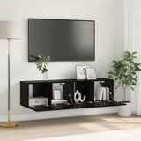  Set TV komoda 2 pcs Crna 60 x 30 x 30 cm Konstruirano drvo | shoptok.hr