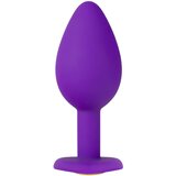 Temptasia S - analni dildo z zlatimi kamni (vijolična) - majhen | Shoptok.si