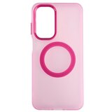 silikonska futrola magsafe fluro color samsung S24/S25 roze