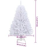  Umjetno božićno drvce Bijelo 120 cm PVC i metal | shoptok.hr