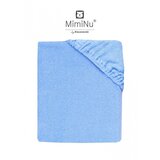 MimiNu plahta od frotira s elastičnom trakom (120x60 cm) Plava | shoptok.hr