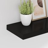  Plutajuća zidna polica crna 40 x 23 x 3,8 cm MDF | Eponuda.com