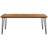  Vrtni stol s U-nogama 200x90x75 cm od masivnog drva bagrema | shoptok.hr