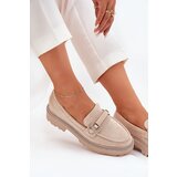 Boto Women's Moccasins Decorated with Rhinestones Beige Patina | Shoptok.si