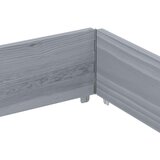 vidaXL Okvir za palete sivi 150 x 100 cm od masivne borovine | shoptok.hr