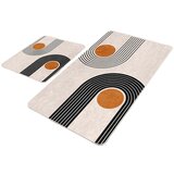 Mila Home Bež žametne kopalniške preproge v kompletu 2 ks 60x100 cm Dot Arch – Cene