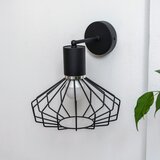  Zidna lampa SOLANO 1xE27/15W/230V crna/sjajni hrom | Eponuda.com