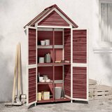 vidaXL Vrtna lopa za orodje mocha 89x52,5x175 cm trdna borovina Cene