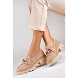 primohurt Ażurowe beżowe loafersy damskie | Shoptok.si