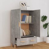  Visoka komoda siva boja betona 70x31x115 cm konstruirano drvo | shoptok.hr