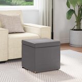  Stolica Siva 41 x 41 x 40 cm Umjetna Koža i Fino Radeći Drvo | shoptok.hr