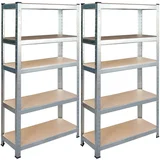 Kovinski skladiščni stojalo 2 PCS 150 x 75 x 30 cm Humberg HR-810, (21105548)