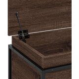 vidaXL Škatla s pokrovom rjavi hrast 100x40x51,5 cm inženirski les | Shoptok.si