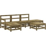  The Living Store Vrtna garnitura 6-delna impregnirana trdna borovina - Vrtna Sedežna Garnitura, (21452858) | Shoptok.si
