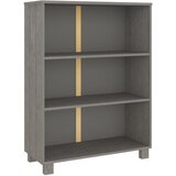 Furnova Knjižna omara HAMAR svetlo siva 85x35x112 cm trdna borovina, (21932759) | Shoptok.si