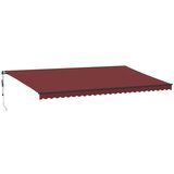 vidaXL Avtomatsko zložljiva tenda bordo 600x300 cm | Shoptok.si