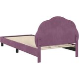  Otroški posteljni okvir z vznožjem Vijolična 80 x 200 cm Žamet, (5000104654) | Shoptok.si
