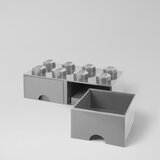 Lego Siva škatla za shranjevanje z dvema predaloma LEGO® | Shoptok.si