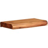  Stenske police 2 kosa 30x20x3,5 cm masivni les akacija | Shoptok.si