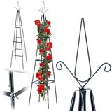 KADAX Vrtna pergola za teraso Kovinska opora za vzpenjavke, rastline, vrtnice, rože 202 cm, (5000360388) Cene