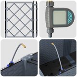 Vrtna saksija 5 pcs Svijetlo siva 120 x 120 x 142 cm Plastika | shoptok.hr