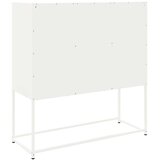  Visoka komoda bijela 100,5x39x107 cm čelična | Eponuda.com