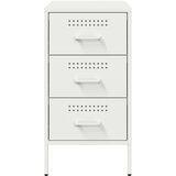  Noćni ormarići 2 kom bijeli 36x39x68 cm čelik | Eponuda.com