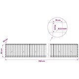  Gabion s žicom debljine 3 5 mm i mrežom 10x10 cm 700x30x50 cm - 30 cm 50 cm 700 cm | shoptok.hr