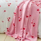 Catherine Lansfield Ružičasta deka od flisa 200x240 cm Heart – | shoptok.hr